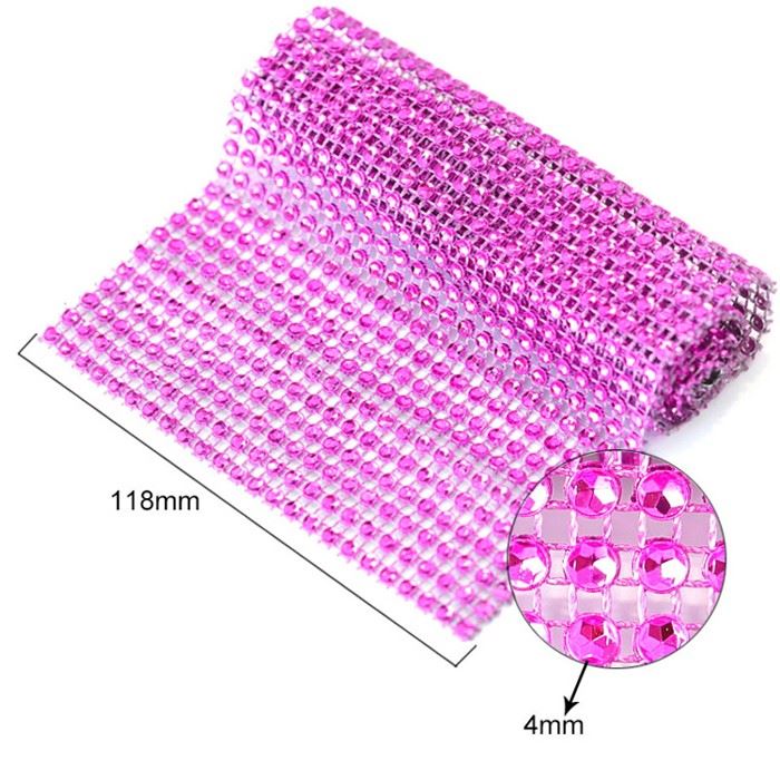 Rhinestones-Diamond-Ribbon-Mesh-Trim